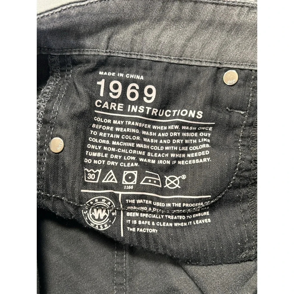 Gap 1969 Perfect Boot 26/2r Gray Jeans Pants‎ With Wear On Hem Western
